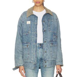 Free People x We The Free Sweet Talk Denim Barn Coat In Centurt Wash